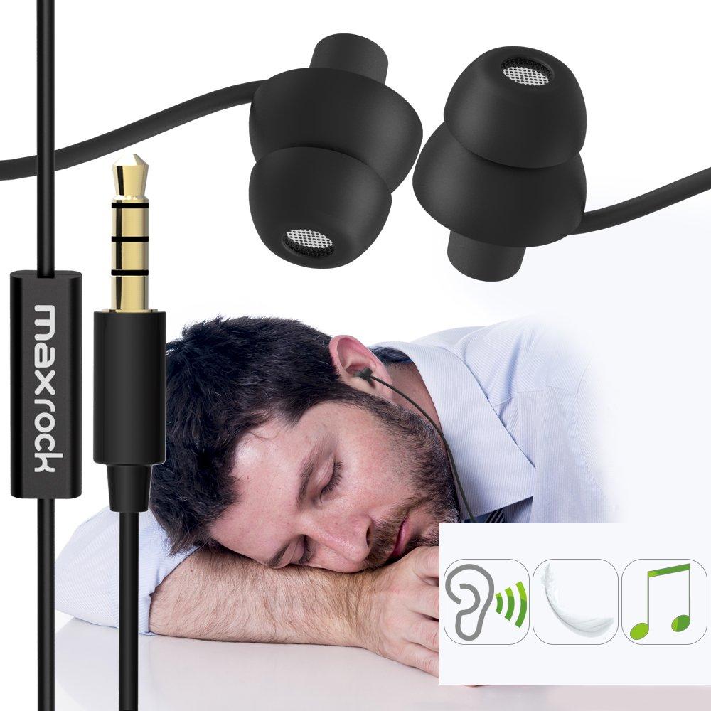 MAXROCK (TM) Unique Total Soft Silicon Sleeping Headphones Earplugs